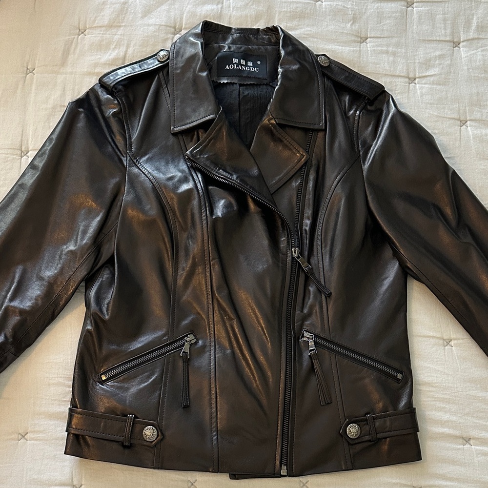 Women's Black Leather Jacket